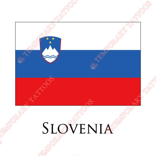 Slovenia flag Customize Temporary Tattoos Stickers NO.1983